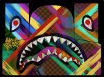 SPRAYGROUND SHARKS IN PAINT DLXSV BACKPACK B5150 18” x 6” x 11.5” - Image 11