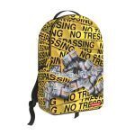 SPRAYGROUND NO TRESPASSING MONEY STASHED DLXSR BACKPACK (B5371) BACKPACK 18” x 6” x 11.5”