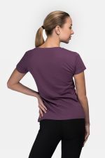 LONSDALE LONDON CARTMEL T-SHIRT 117020 3803 AUBERGINE/WHITE - Image 4