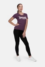LONSDALE LONDON CARTMEL T-SHIRT 117020 3803 AUBERGINE/WHITE - Image 2