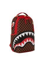 SPRAYGROUND RED SHARKS IN PARIS DLXSV BACKPACK (B5501) 18” x 6” x 11.5” - Image 2