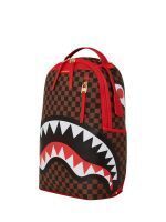 SPRAYGROUND RED SHARKS IN PARIS DLXSV BACKPACK (B5501) 18” x 6” x 11.5” - Image 9