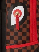 SPRAYGROUND RED SHARKS IN PARIS DLXSV BACKPACK (B5501) 18” x 6” x 11.5” - Image 6