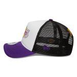 NEW ERA LA LAKERS TEAM COLOR BLOCK WHITE A-FRAME TRUCKER CAP WHITE 60358072 - Image 6