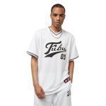 FUBU VARSITY MESH TEE WHITE/BLACK FM232-004-3