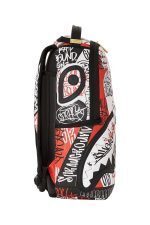 SPRAYGROUND TRI SPLIT GRAFFITI DLXSV BACKPACK (B5492) 18” x 6” x 11.5” - Image 7