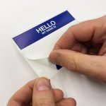 FLUX EGGSHELL STICKERS 50 PCS HELLO MY NAME IS BLUE 7.4 x 10.5 CM - Image 2