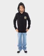 SANTA CRUZ YOUTH PIKACHU SPRAY DOT HOOD BLACK SCA-HYD-0412 - Image 3