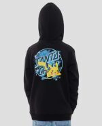 SANTA CRUZ YOUTH PIKACHU SPRAY DOT HOOD BLACK SCA-HYD-0412 - Image 2