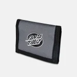 SANTA CRUZ MONO LINED OVAL DOT WALLET GREY O/S 8 x 12 x 4 cm SCA-MNY-0143