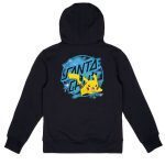 SANTA CRUZ YOUTH PIKACHU SPRAY DOT HOOD BLACK SCA-HYD-0412 - Image 5