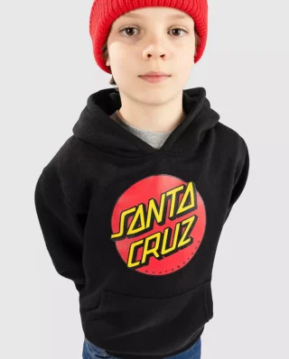 SANTA CRUZ YOUTH CLASSIC DOT HOOD BLACK SCA-HYD-0299 - SANTA CRUZ