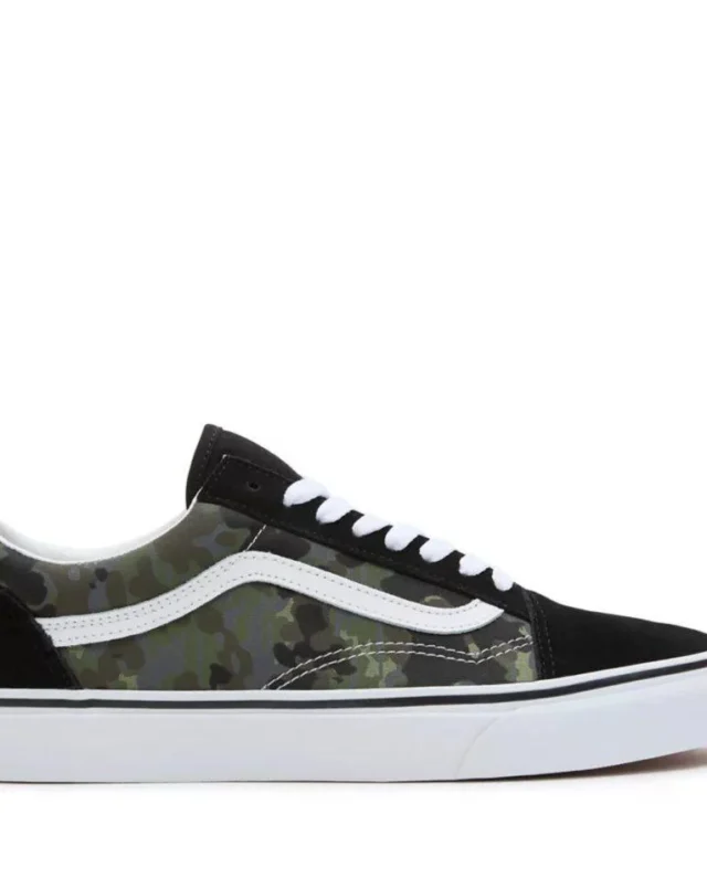 VANS RAIN CAMO OLD SKOOL SHOES GREEN/GREY VN0007NTBGK1