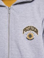 PEGADOR SMITH OVERSIZED SWEAT JACKET GREY MELANGE PG-2726-378-M-GR - Image 4
