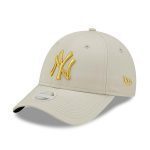 NEW ERA NEW YORK YANKEES WMNS METALLIC LOGO CREAM 9FORTY ADJUSTABLE CAP 60222491