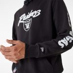 NEW ERA LAS VEGAS RAIDERS NFL TEAM LOGO BLACK PULLOVER HOODIE 60416461 - Image 4