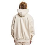KARL KANI SMALL SIGNATURE OS HEAVY SWEAT HOODIE OFF WHITE KM233-016-1 - Image 4