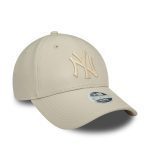 NEW ERA NEW YORK YANKEES FAUX LEATHER WMNS STONE 9FORTY ADJUSTABLE CAP CREAM 60364299 - Image 4