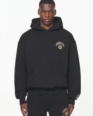 PEGADOR SMITH OVERSIZED HOODIE VINTAGE WASHED ONYX BLACK PG-2726-378-M
