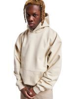 KARL KANI SMALL SIGNATURE OS HEAVY SWEAT HOODIE OFF WHITE KM233-016-1 - Image 3
