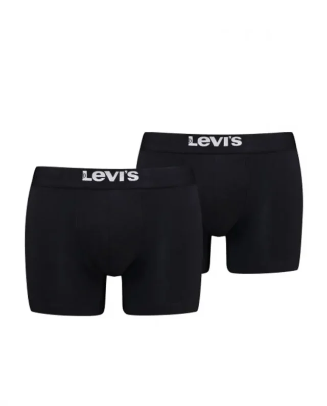 LEVIS MEN SOLID BASIC TRUNK 2-PACK BLACK 37149-0824 - LEVI'S