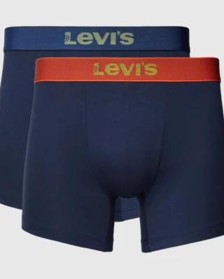 LEVIS DYSTOPIAN ELASTIC BOXER BRIEF 2-PACK NAVY COMBO 37149-0894 - LEVI'S