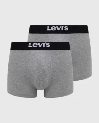 LEVIS MEN SOLID BASIC TRUNK 2-PACK MIDDLE GREY MELANGE 37149-0828 - LEVI'S
