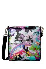 SPRAYGROUND NEON CAMO MONEY MESSENGER SLING B5839 9″ x 6″ x 1.25″