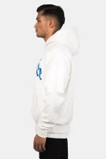 DROPSIZE HEAVY OVERSIZE PUFFER PRINT HOODIE WASHED WHITE - Image 4