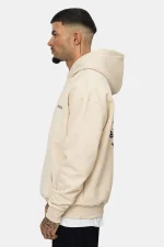 DROPSIZE HEAVY OVERSIZE CIRCLE HOODIE COCONUT MILK - Image 4