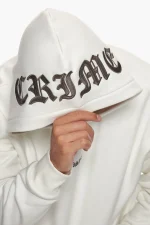 DROPSIZE HEAVY CRIME HOODIE CREAM - Image 2