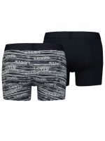 LEVIS MEN DISTORTED LOGO AOP BOXER BRIEF 2-PACK BLACK COMBO 37149-0907 - Image 2