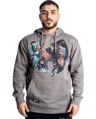 WU WEAR GZA LIQUID SWORDS HOODED FB208MG GREY