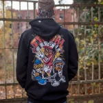 TRIBAL GEAR ORIGI OLD SCHOOL HOODIE BLACK TR2032-005 - Image 4