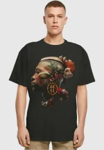 FORGOTTEN FACES WARRIOR OVERSIZE TEE BLACK FOF0109-00007 - Image 3