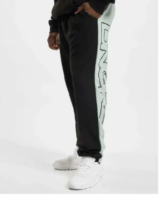 DANGEROUS DNGRS CUMULUS BIG PRINT SWEATPANTS BLACK/GREY - Dangerous DNGRS
