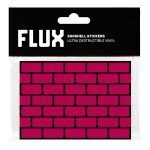 FLUX EGGSHELL STICKERS 50 PCS BRICKS MAGENTA 7,4 x 10,5 cm