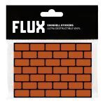 FLUX EGGSHELL STICKERS 50 PCS BRICKS ORANGE 7,4 x 10,5 cm