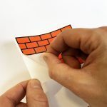 FLUX EGGSHELL STICKERS 50 PCS BRICKS ORANGE 7,4 x 10,5 cm - Image 3