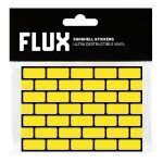 FLUX EGGSHELL STICKERS 50 PCS BRICKS YELLOW 7,4 x 10,5 cm