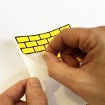 FLUX EGGSHELL STICKERS 50 PCS BRICKS YELLOW 7,4 x 10,5 cm - Image 3