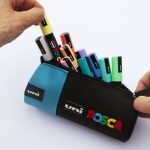 UNI POSCA PEN CASE BLUE 20 x 8cm - Image 2