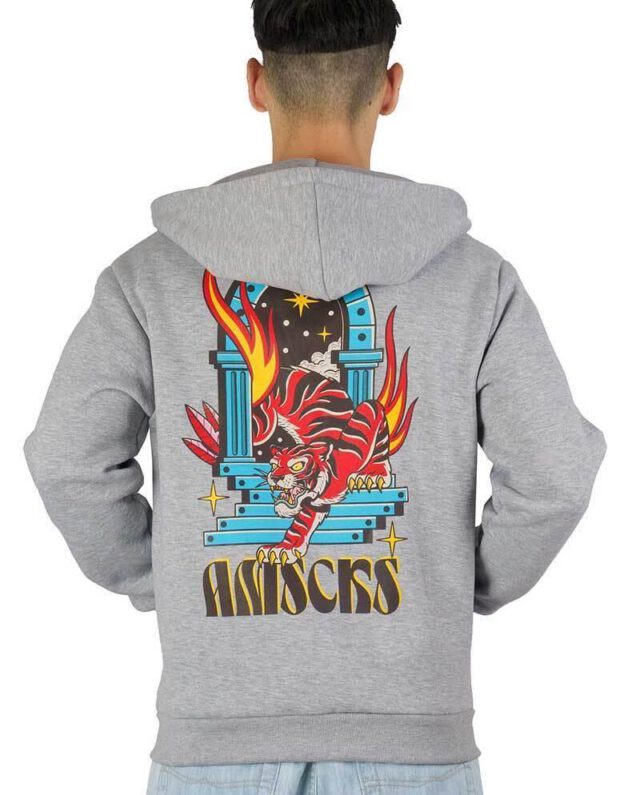 american-socks-ASG103_GuardiansGate-Hoodie__8_ AMERICAN SOCKS ASG103 GUARDIAN’S GATE ZIP HOODIE HEATHER GREY - American Socks