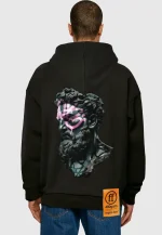 Forgotten Faces Relict Of Time Ultra Heavy Cotton Box Fit Hoodie Black FOF0121-00007 - Image 2