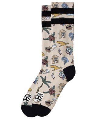 AMERICAN SOCKS AS294 STINKY SURFER MID HIGH SIGNATURE