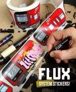 FLUX SYSTEM STICKERS LONDON SUBWAY 200 PCS 14x7 CM - Image 3
