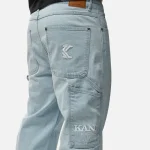 Karl Kani Retro Baggy Workwear Denim Bleached Blue KMI-PL063-090-12 - Image 3