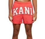 KARL KANI SERIF BOARD SHORTS RED/OFF WHITE KM241-052-2