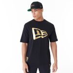 New Era Flag Black Oversized T-Shirt Black 60435390