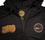 Hip Hop Shop Crew Globe Logo Zip Hoodie Black - Image 3